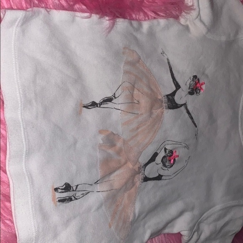 Carters Baby Girls Ballerina Tee (4T) white